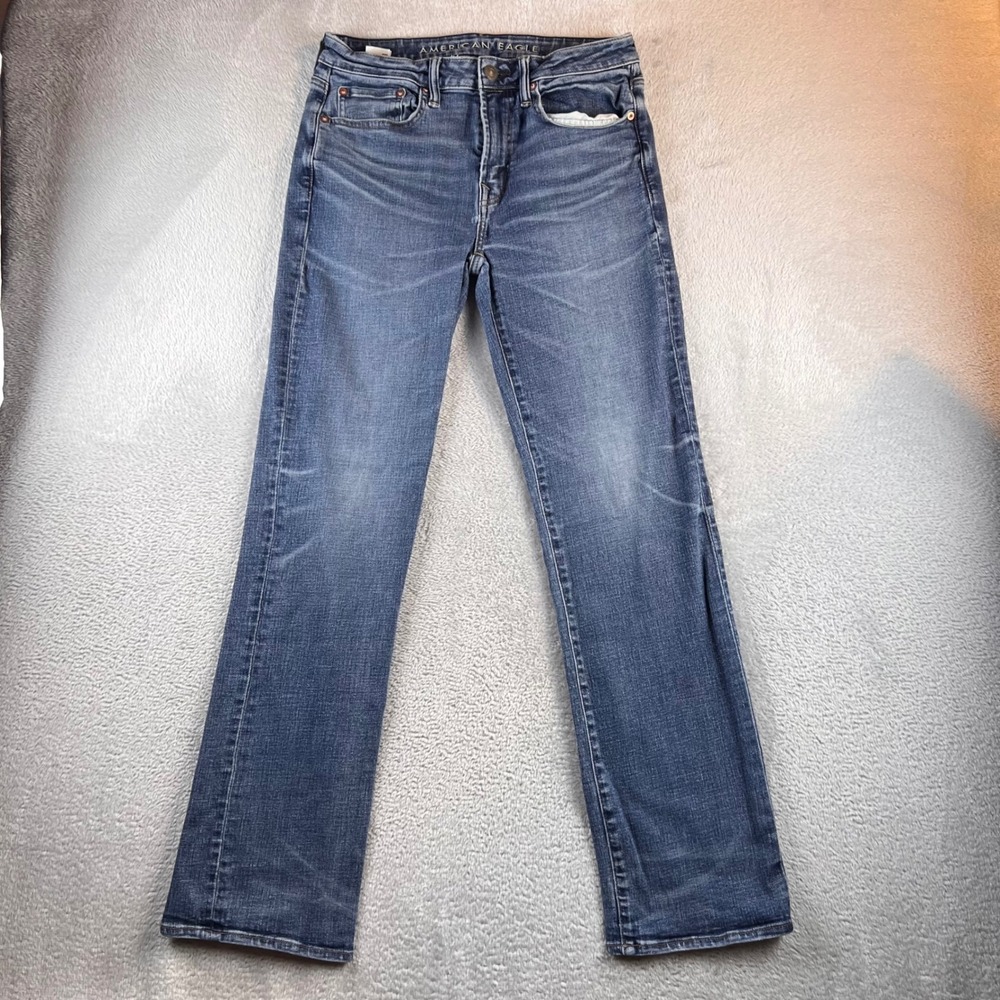 American Eagle Mens Original Bootcut Jeans Medium Wash Blue 31x34 (30x31)